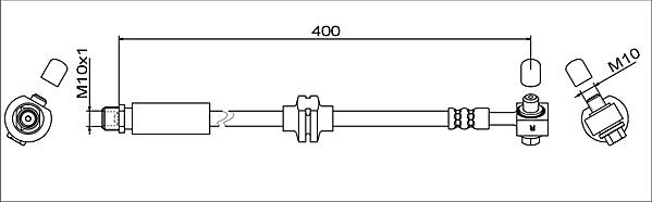 Furtun frana METZGER 4111622