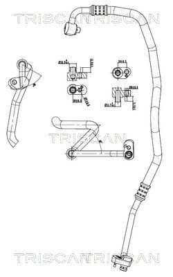 conducta presiune variabila,aer conditionat TRISCAN 9010 11016