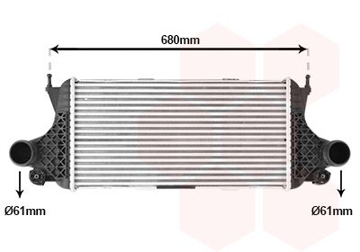Intercooler, compresor VAN WEZEL 30014716