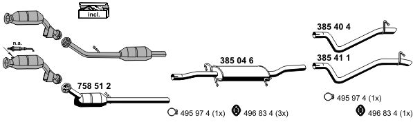 Układ wydechowy ERNST 040569