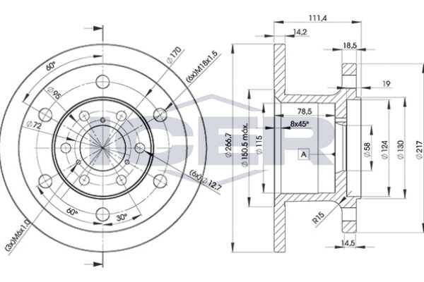 Tarcza hamulcowa ICER 78BD3907-1