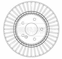Tarcza hamulcowa BORG & BECK BBD4493
