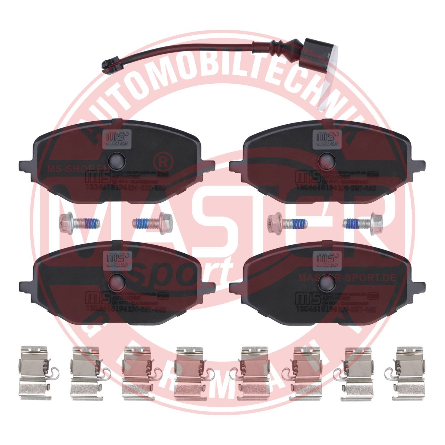 Zestaw klocków hamulcowych, hamulce tarczowe MASTER-SPORT GERMANY 13046151942N-SET-MS