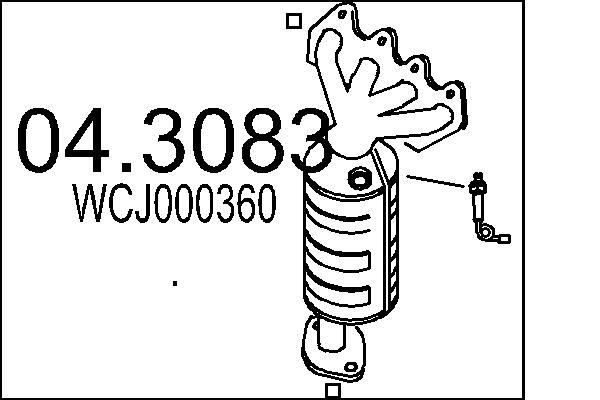 Katalizator MTS WCJ000360