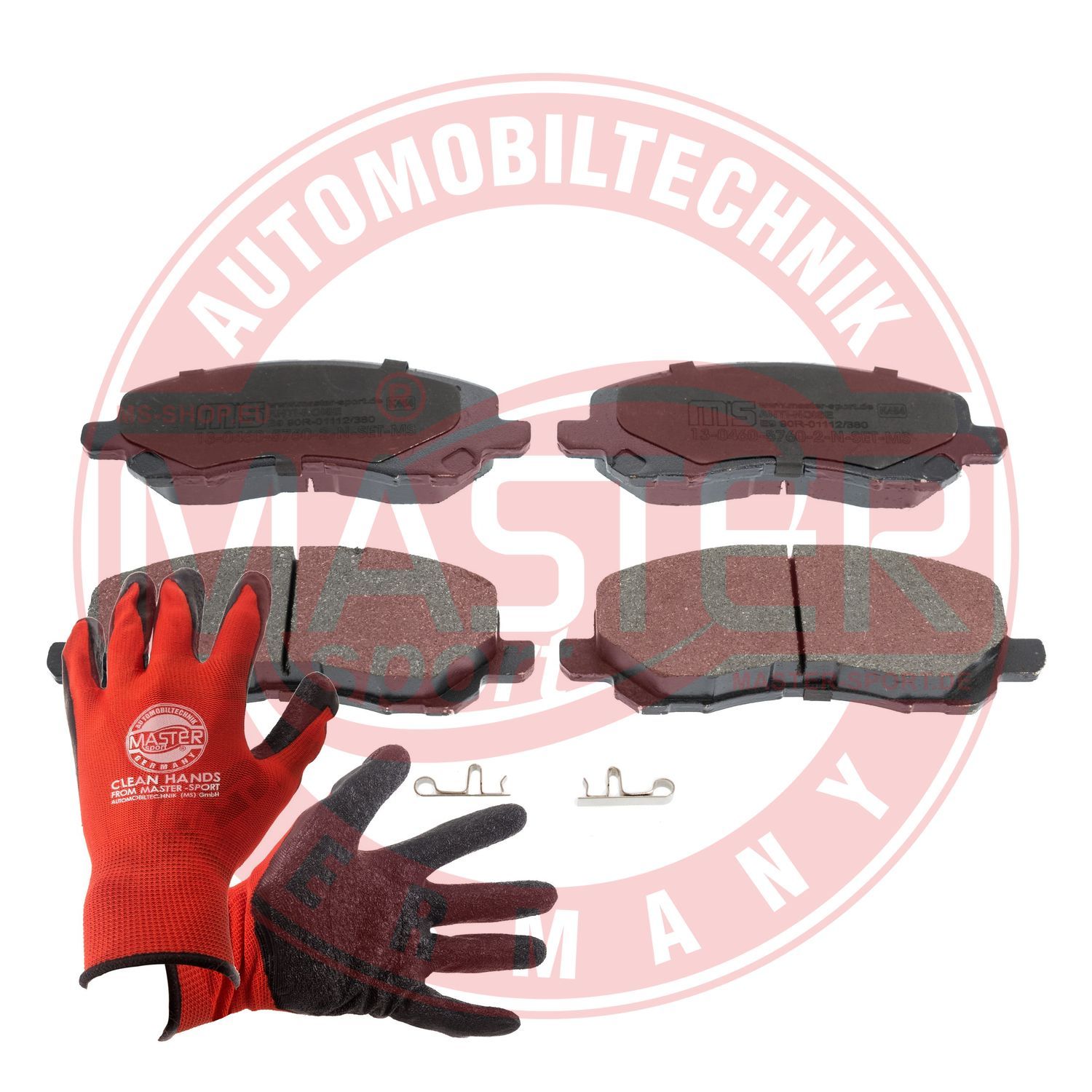 Zestaw klocków hamulcowych, hamulce tarczowe MASTER-SPORT GERMANY 13046057602N-SET-MSP