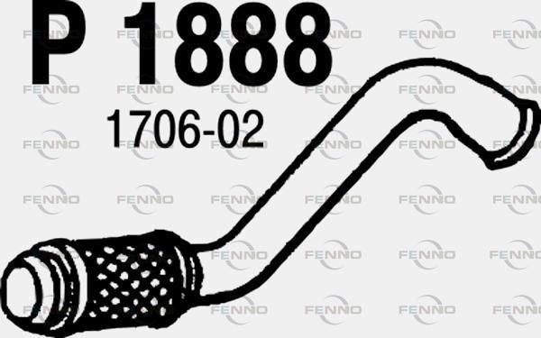 Rura wydechowa FENNO P1888