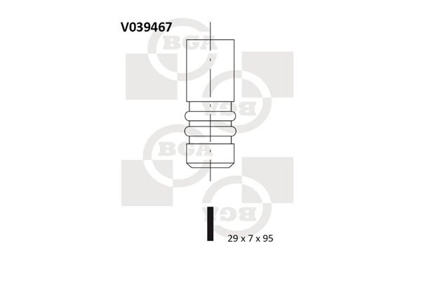 Výfukový ventil BGA V039467
