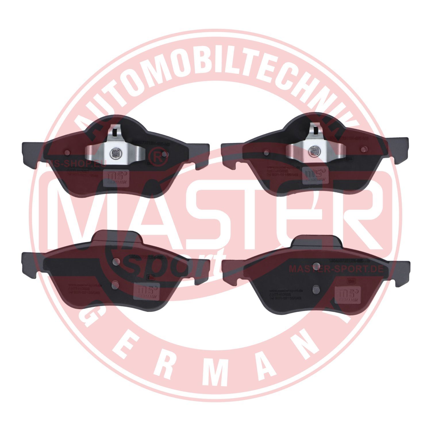 Zestaw klocków hamulcowych, hamulce tarczowe MASTER-SPORT GERMANY 13046072212N-SET-MS