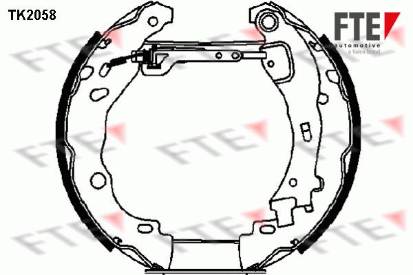 Zestaw szczęk hamulcowych FTE 9110018