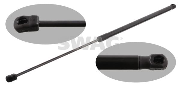 Sprężyna gazowa, pokrywa komory silnika SWAG 30 93 1629