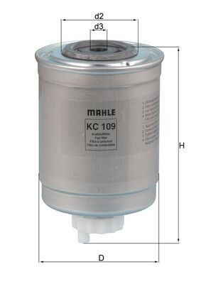 Palivový filtr MAHLE KC 109