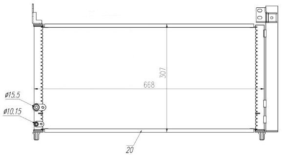 Condensator, climatizare MTR 13054758