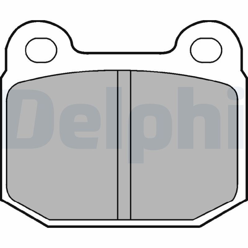 Zestaw klocków hamulcowych, hamulce tarczowe DELPHI LP87