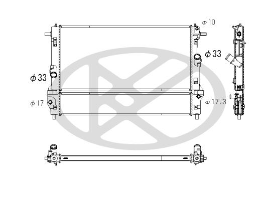 Radiator, racire motor KOYORAD PL063871