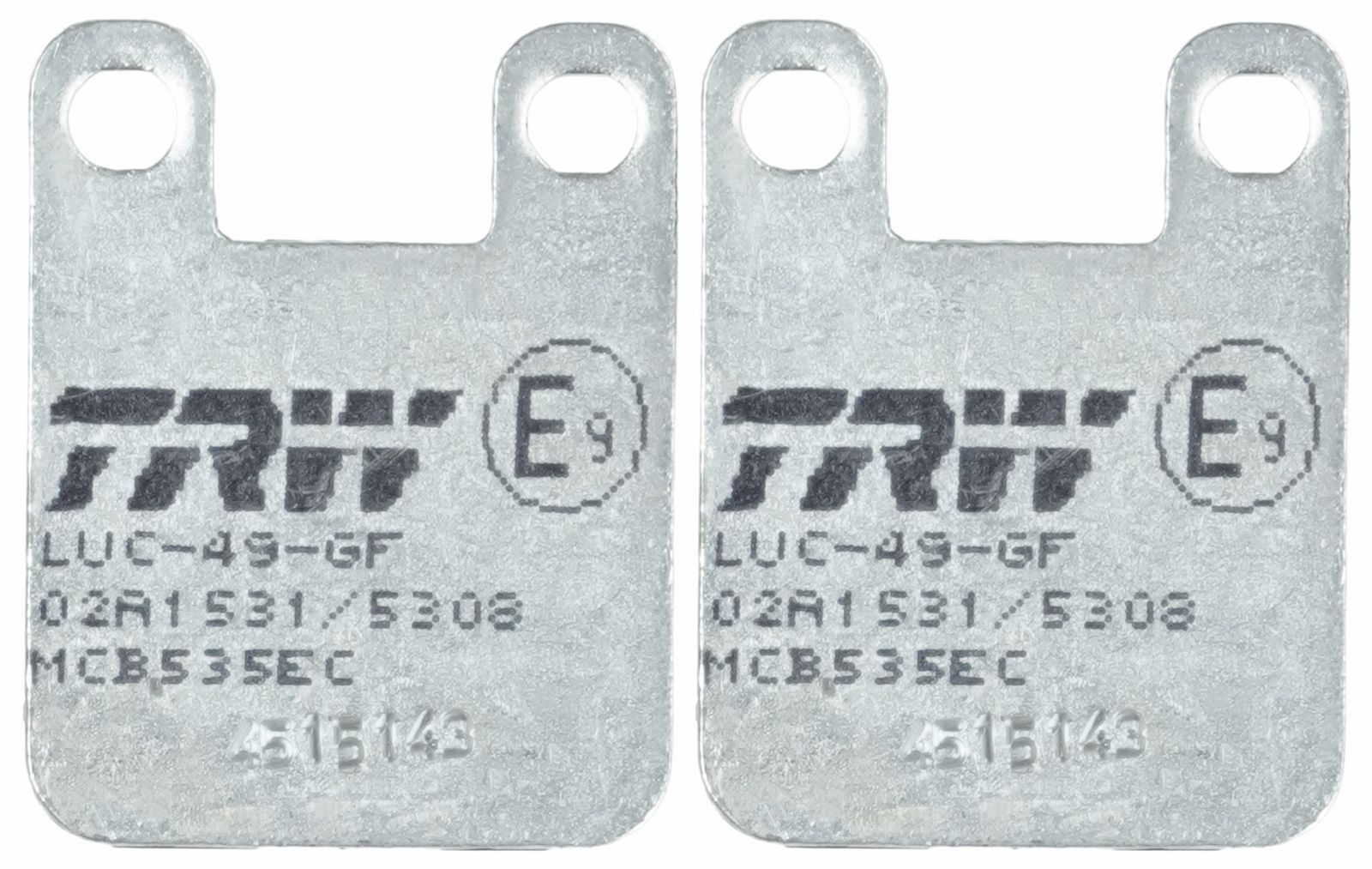 set placute frana,frana disc TRW Organic Eco MCB535EC