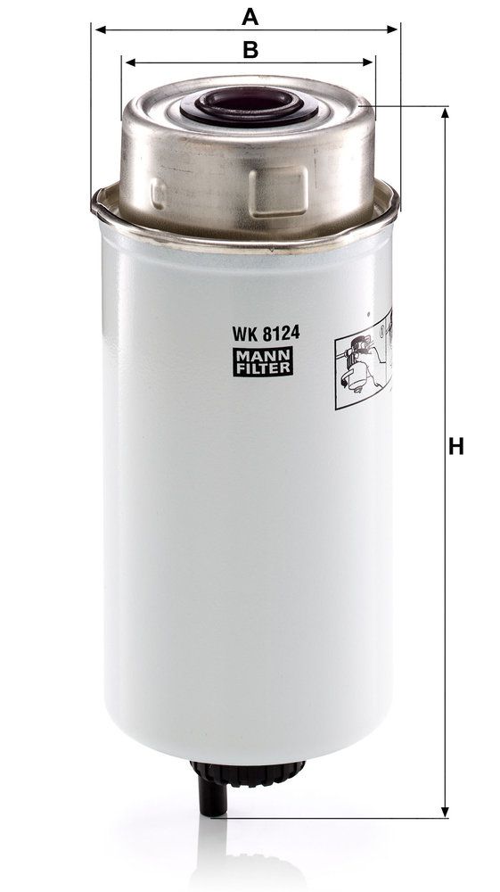 Levně Palivový filtr MANN-FILTER WK 8124