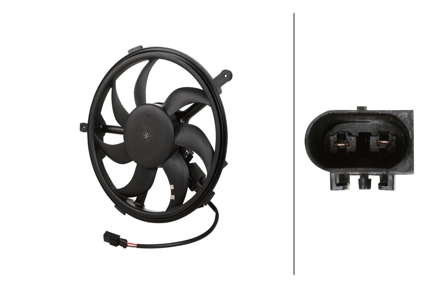 Wentylator, chłodzenie silnika HELLA 8EW366420-511