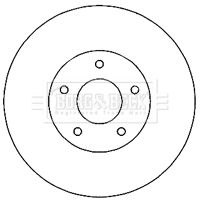 Tarcza hamulcowa BORG & BECK BBD4821