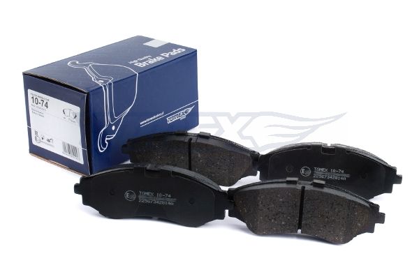 Levně Sada brzdových destiček, kotoučová brzda TOMEX Brakes 10-74
