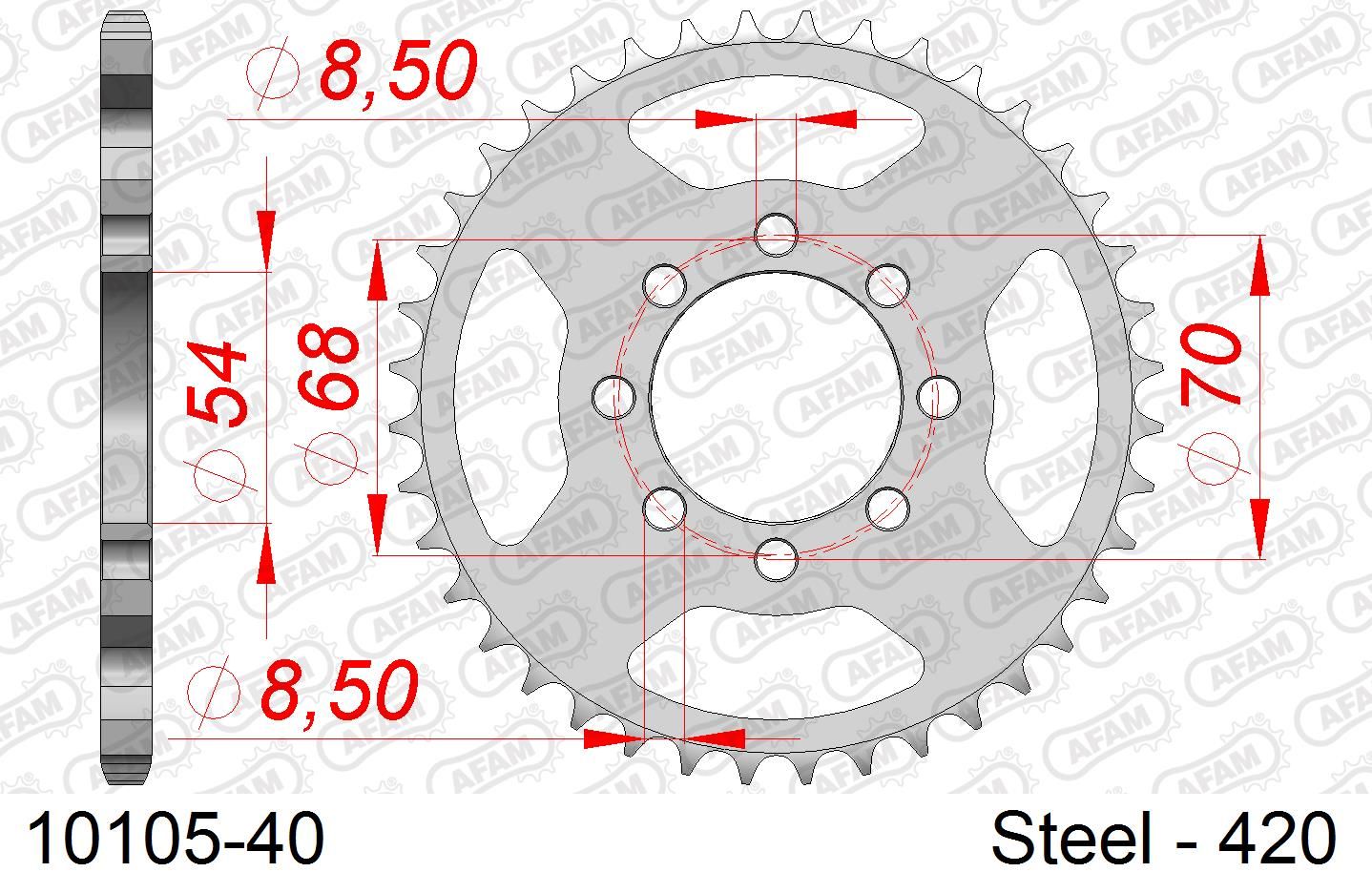 Roata dintata AFAM 10105-40