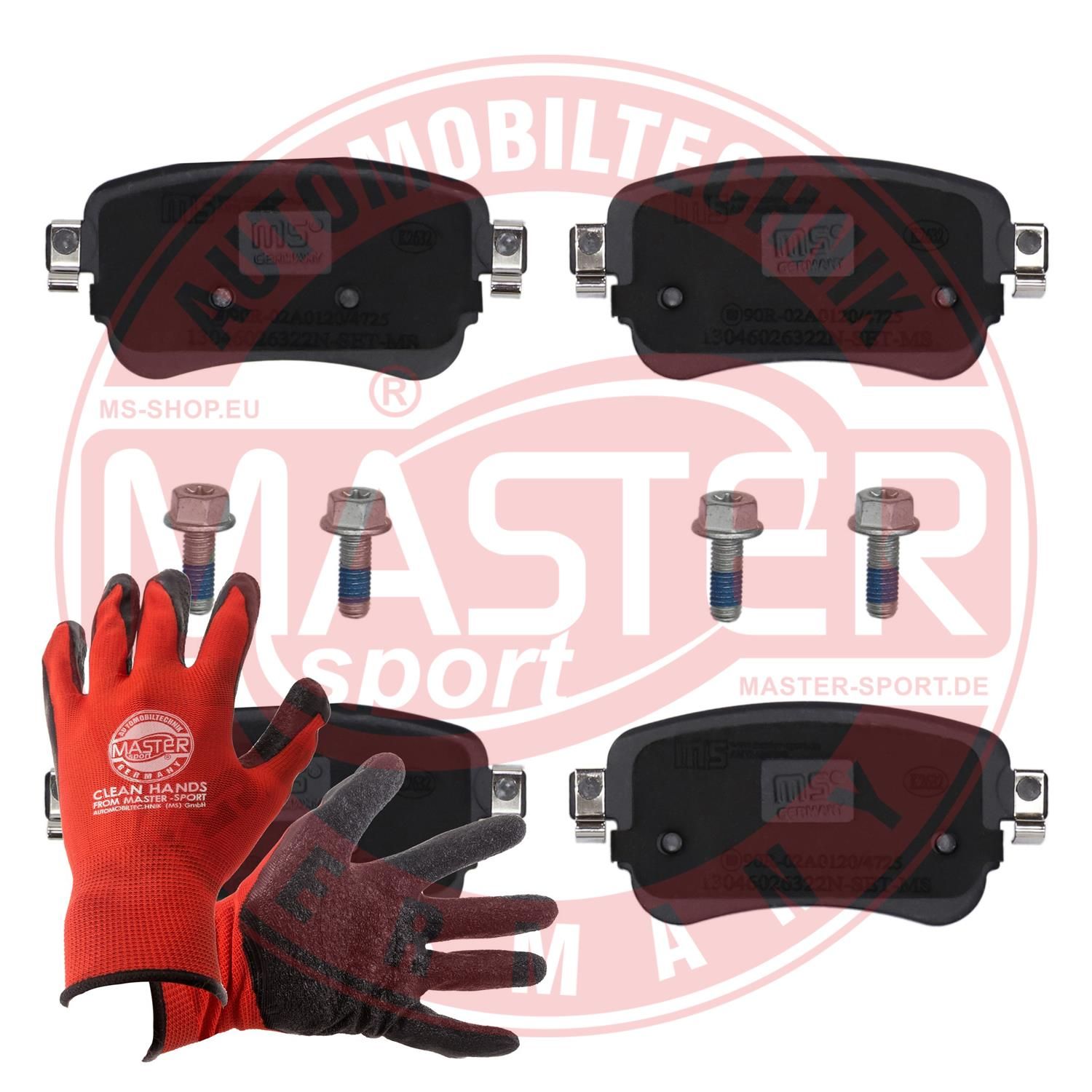 Zestaw klocków hamulcowych, hamulce tarczowe MASTER-SPORT GERMANY 13046026322N-SET-MSP