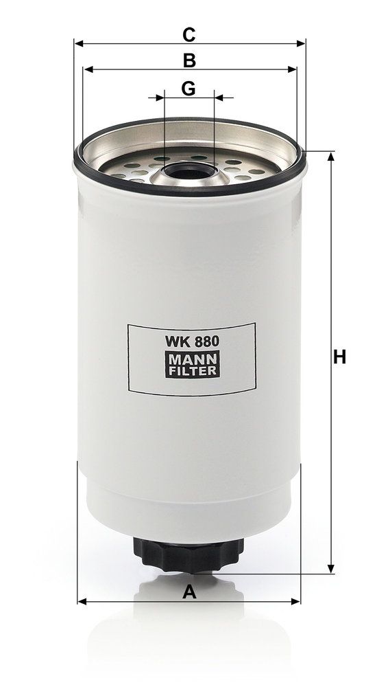 Levně Palivový filtr MANN-FILTER WK 880