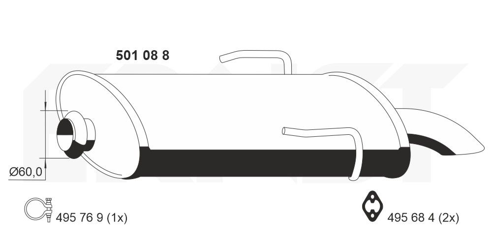 Toba esapament finala ERNST 501088