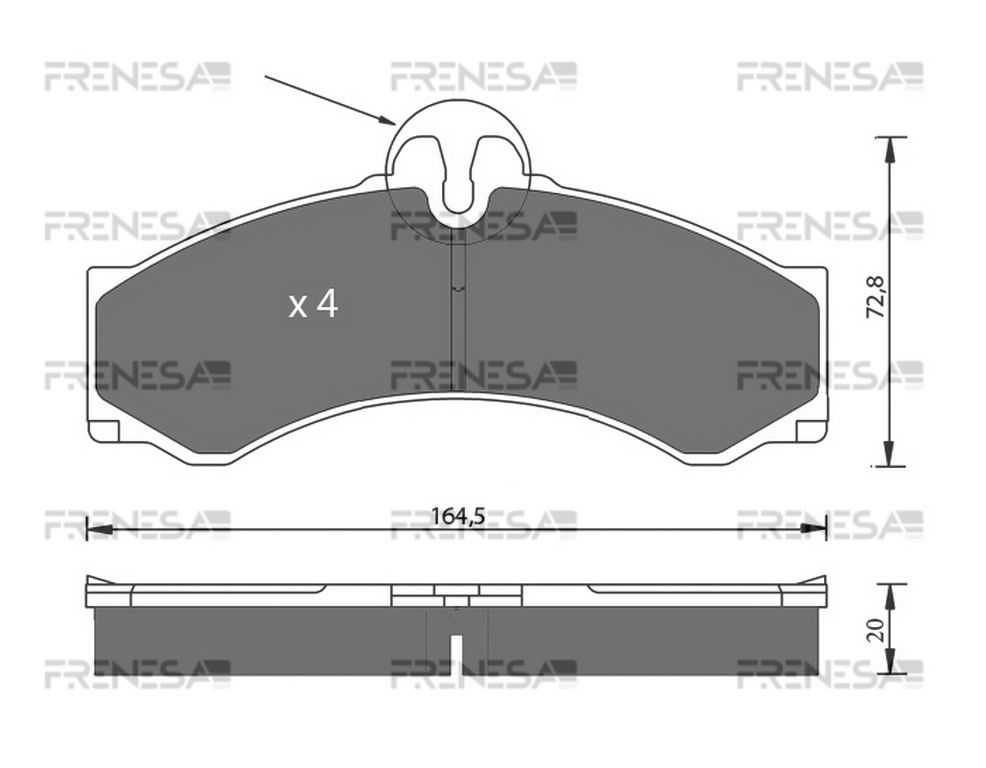 V30-8108 KIT DE PLAQUETTES DE FREIN