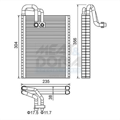 Evaporator, aer conditionat MEAT & DORIA 997142