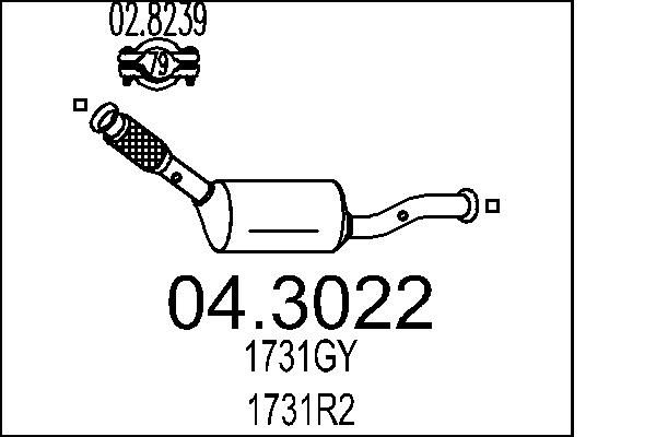 Katalizator MTS 04.3022
