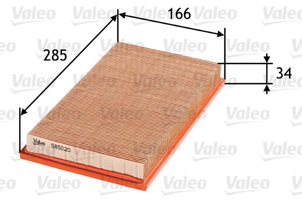 Vzduchový filter VALEO 585020