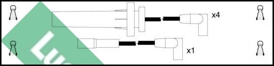 Zestaw przewodów zapłonowych LUCAS LUC4460