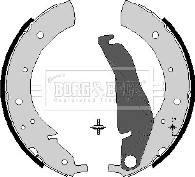 Zestaw szczęk hamulcowych BORG & BECK BBS6068