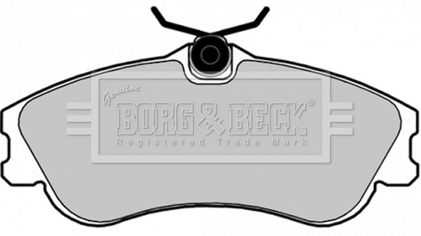 Zestaw klocków hamulcowych, hamulce tarczowe BORG & BECK BBP1725