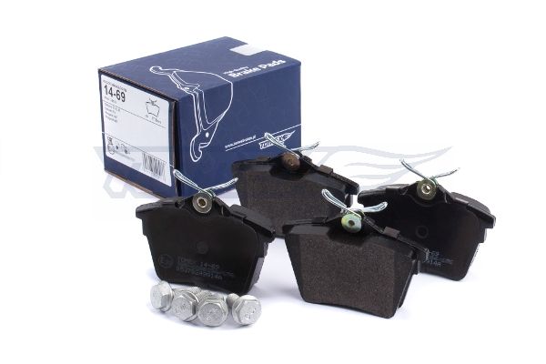 Levně Sada brzdových destiček, kotoučová brzda TOMEX Brakes 14-69