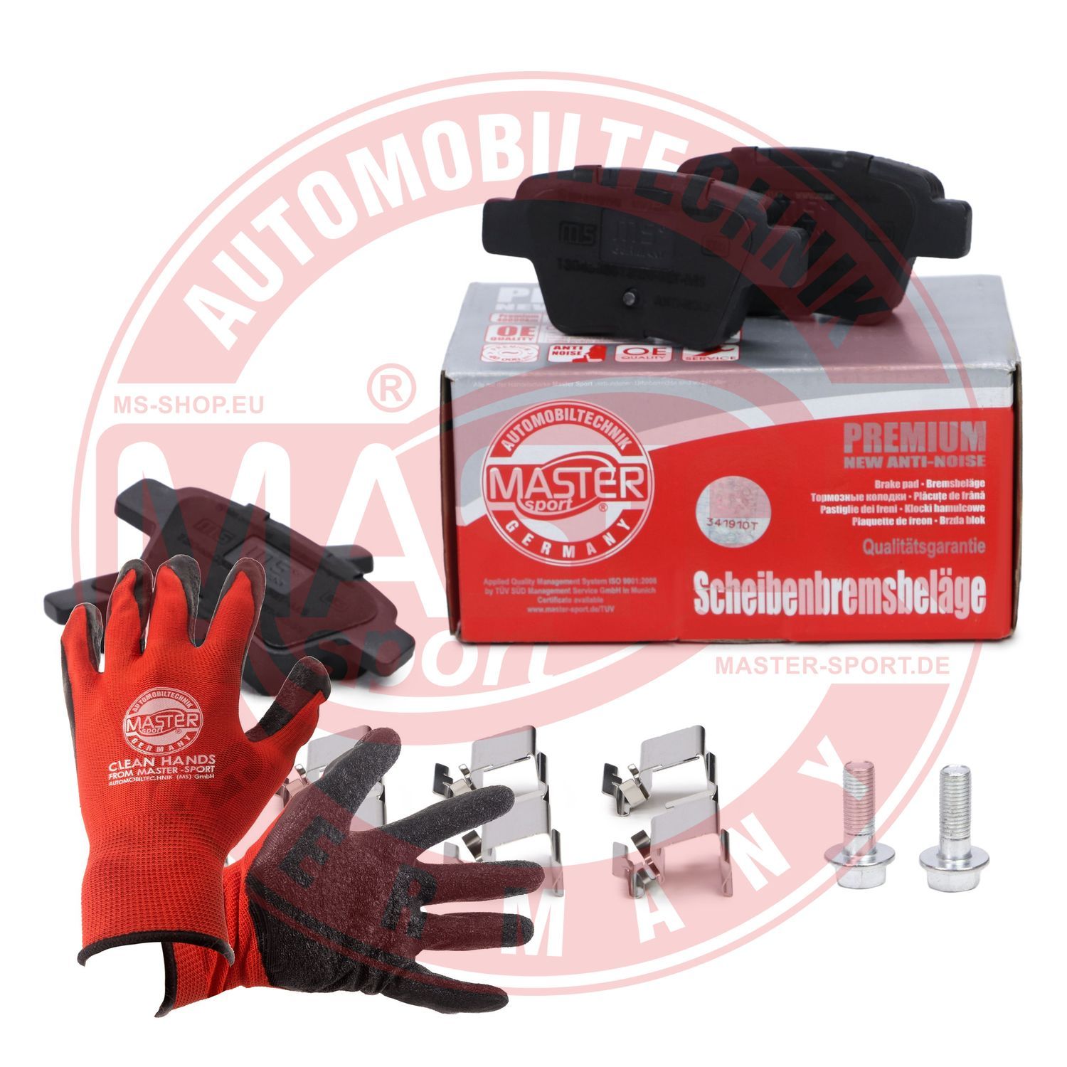 Zestaw klocków hamulcowych, hamulce tarczowe MASTER-SPORT GERMANY 13046038132N-SET-MSP