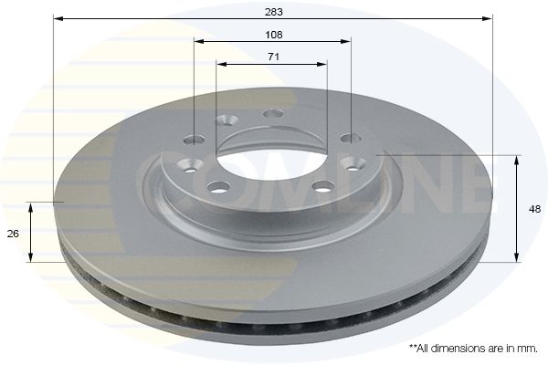 Tarcza hamulcowa COMLINE ADC2710V