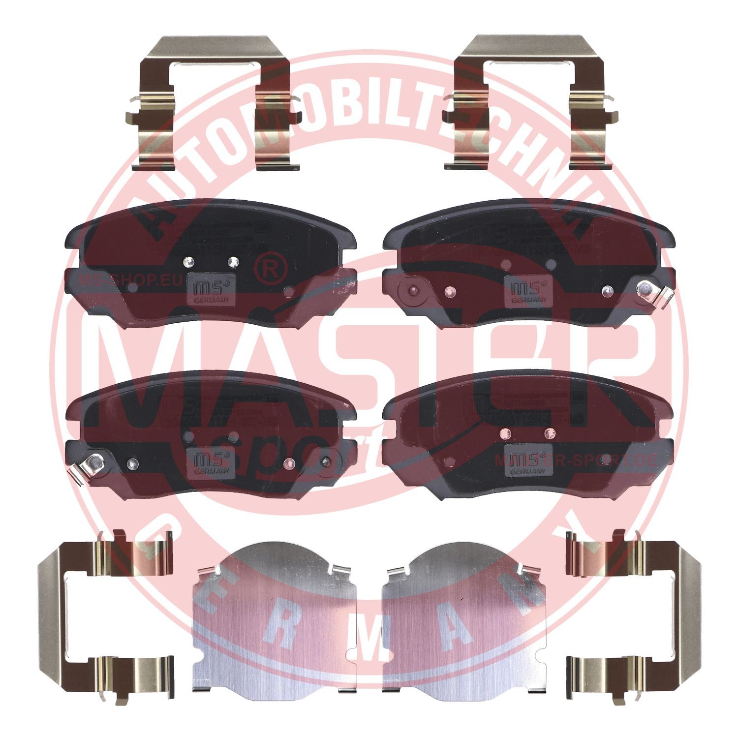Zestaw klocków hamulcowych, hamulce tarczowe MASTER-SPORT GERMANY 13046056112N-SET-MS