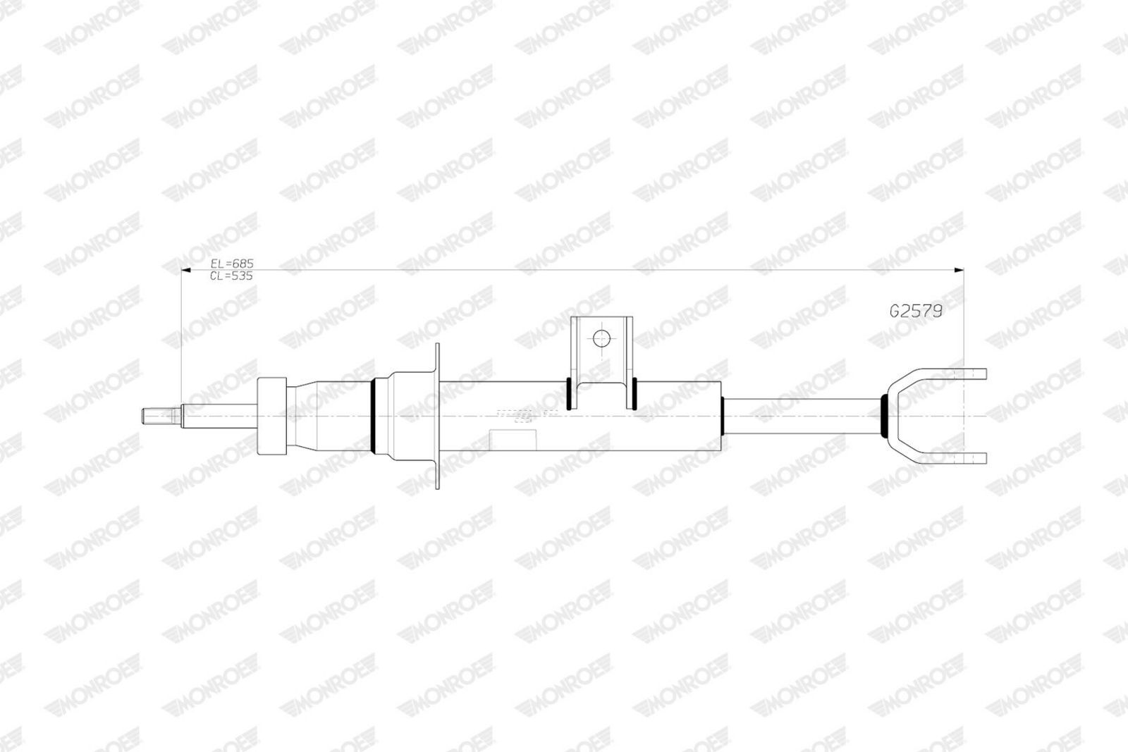 amortizor MONROE ORIGINAL (Gas Technology) G2579