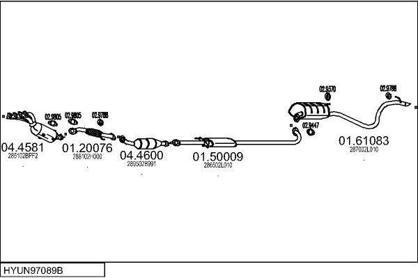 Układ wydechowy MTS HYUN97089B028579