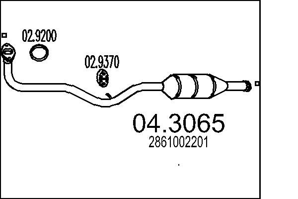 Katalizator MTS 2861002201