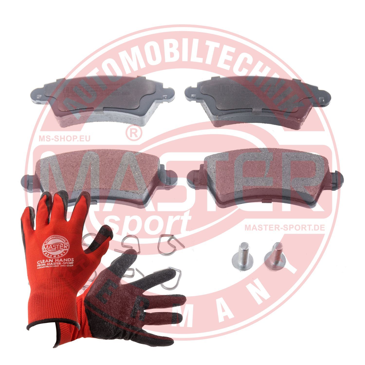 Zestaw klocków hamulcowych, hamulce tarczowe MASTER-SPORT GERMANY 13046039782N-SET-MSP