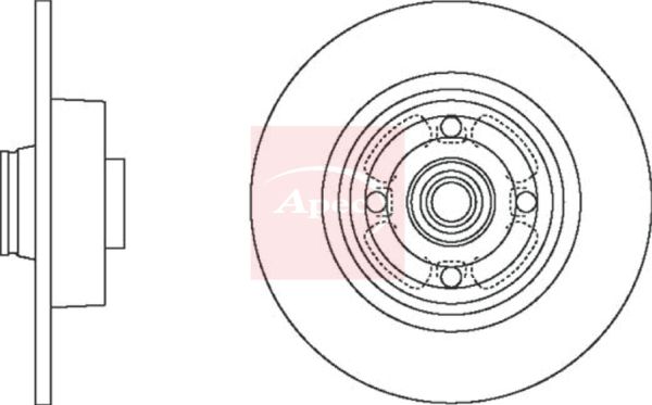 Apec - Rear Brake Disc