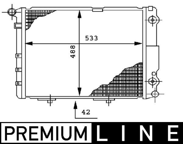 Chłodnica, układ chłodzenia silnika MAHLE CR 293 000P