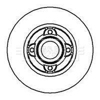 Tarcza hamulcowa BORG & BECK BBD5934S