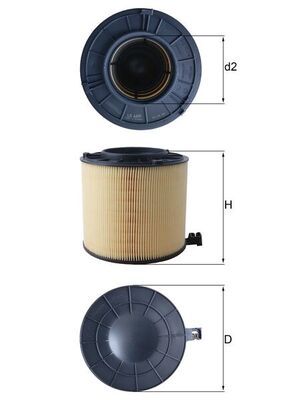 Vzduchový filter MAHLE LX 4406