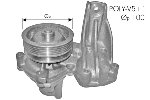 Pompe à eau, refroidissement du moteur