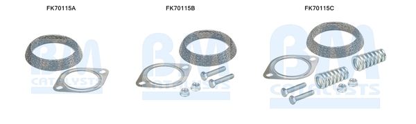 Zestaw montażowy, rura wydechowa BM CATALYSTS FK70115