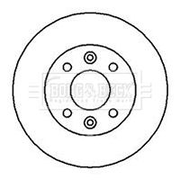 Tarcza hamulcowa BORG & BECK BBD4877