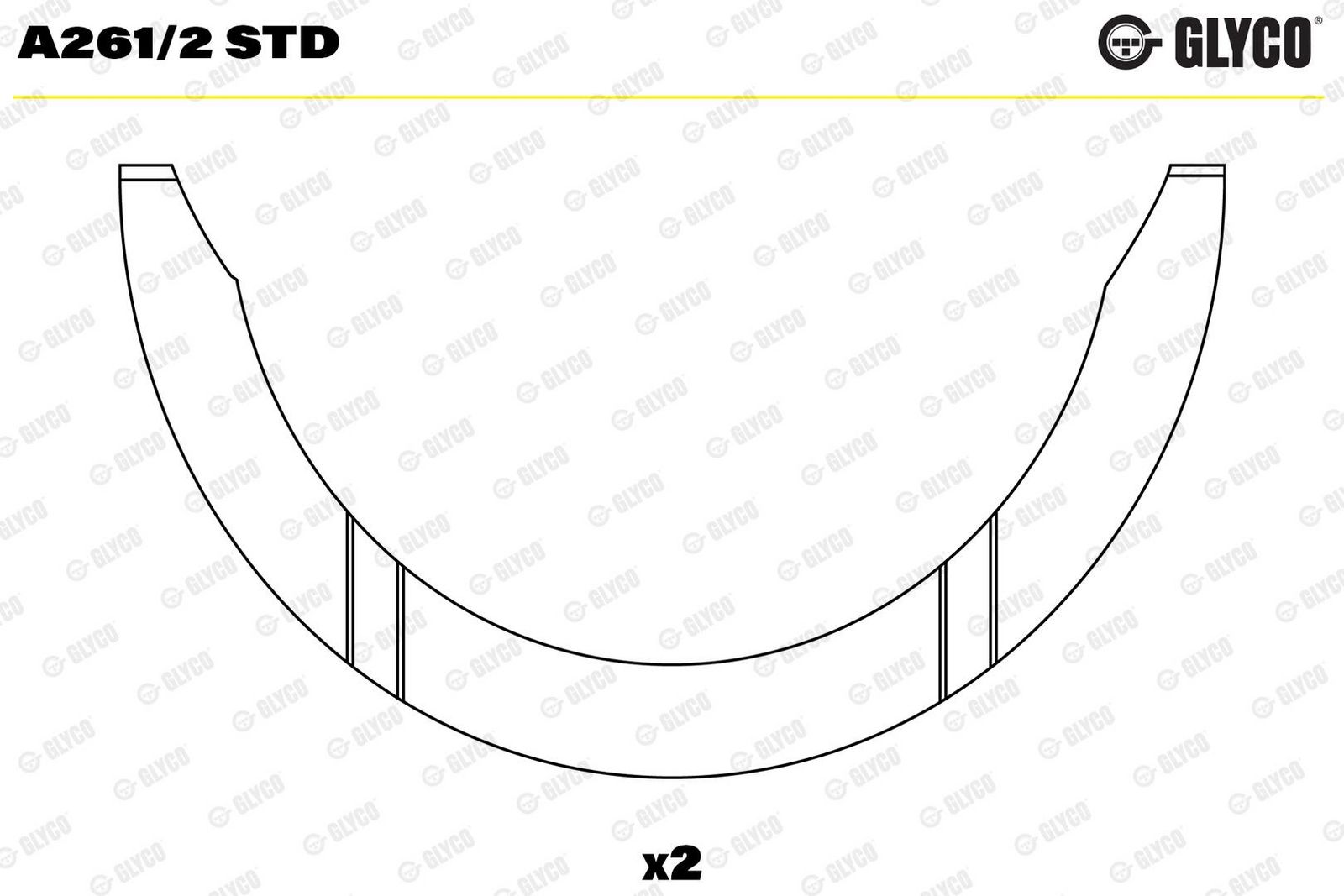 Saiba distantier, arbore cotit GLYCO A261/2 STD